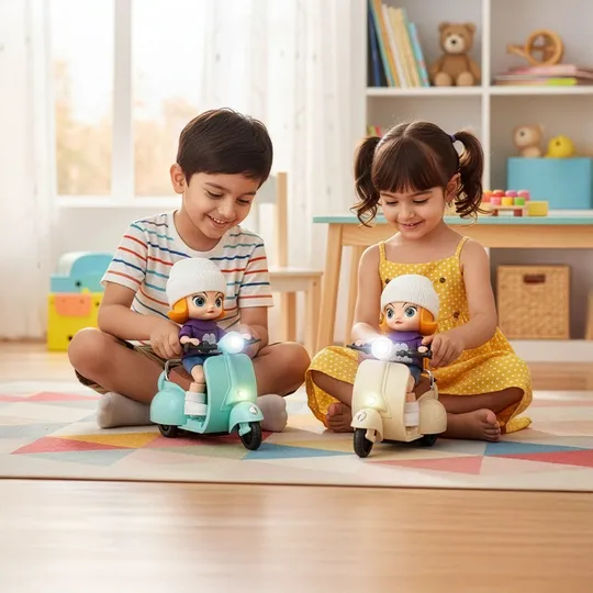 360° Rotating Children’s Stunt Motorcycle Toy